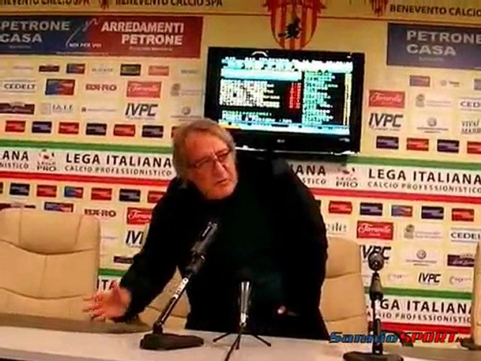 Conferenza di Oreste Vigorito dopo Benevento-Cavese1-0