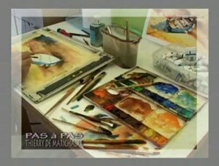 Aquarelle barque 2/3