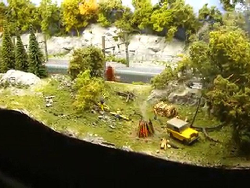 Rail-Expo Villebon 11.2010 Train + feu