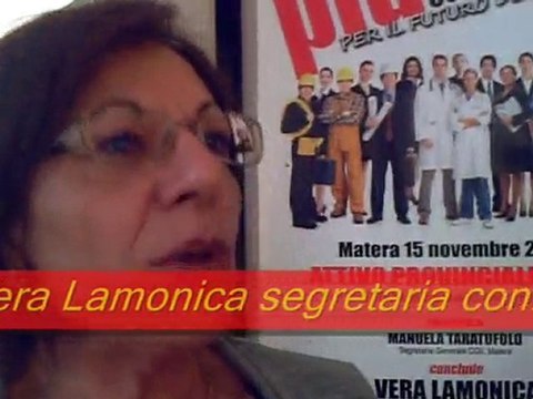 MATERA: LA CGIL PER IL FUTURO DEI GIOVANI 15-11-2010