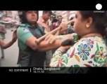 Bangladeshi: police and protesters clash - no comment