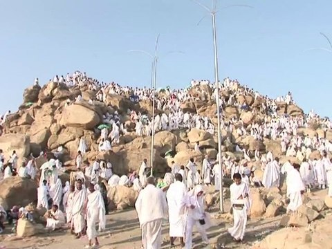 Muslims scale Mount Arafat at peak of hajj