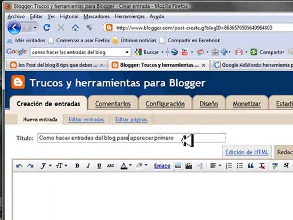 Como Hacer los post del blog, 8 tips importantes