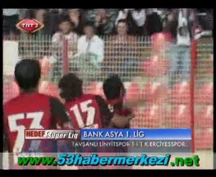 Tavşanlı Linyitspor - Kayseri Erciyesspor Maç Özeti