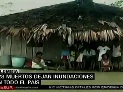 Lluvias causan muertes y destrucción en Colombia