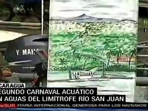 Celebran Carnaval Acuático en el Río San Juan nicaragüense