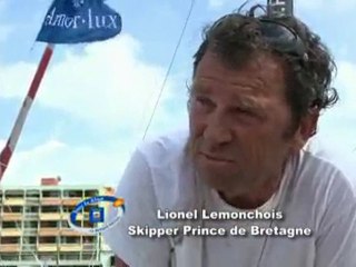 Lionel Lemonchois arrive à Pointe à Pitre