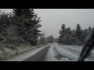 La Neige sur les routes du plateau ce 15 novembre 2010