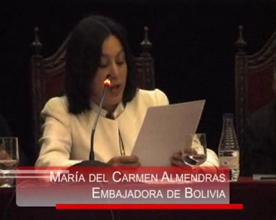 María del Carmen Almendras , Emb de Bolivia en España