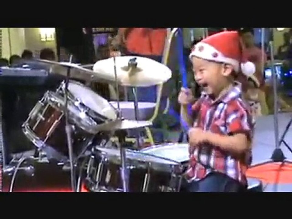 Batteur chinois de 3 ans