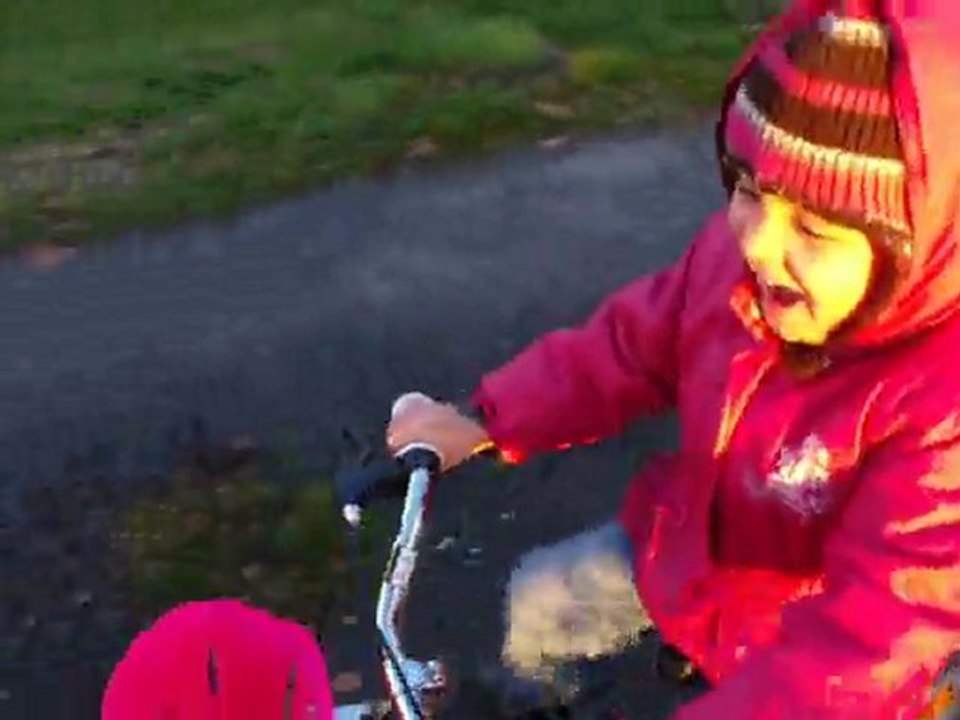 inauguration du vélo avec papy