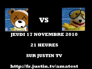 [Bande annonce] FIFA 11 : Nounours vs Matt on Justin TV