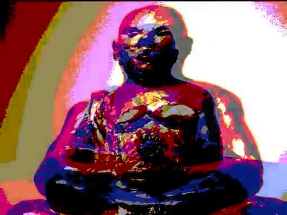 BOUDDHA (1er Bouddha de méditation avec pierre MOLDAVITE)