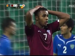 2010 asian games quarterfinal Uzbekistan vs Qatar