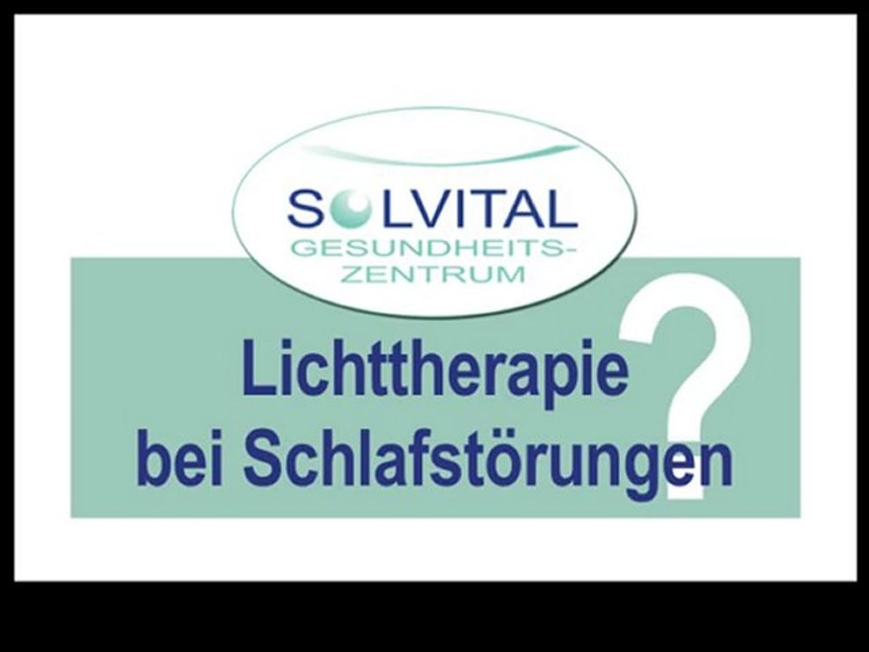 Schlafstörungen und Lichttherapie