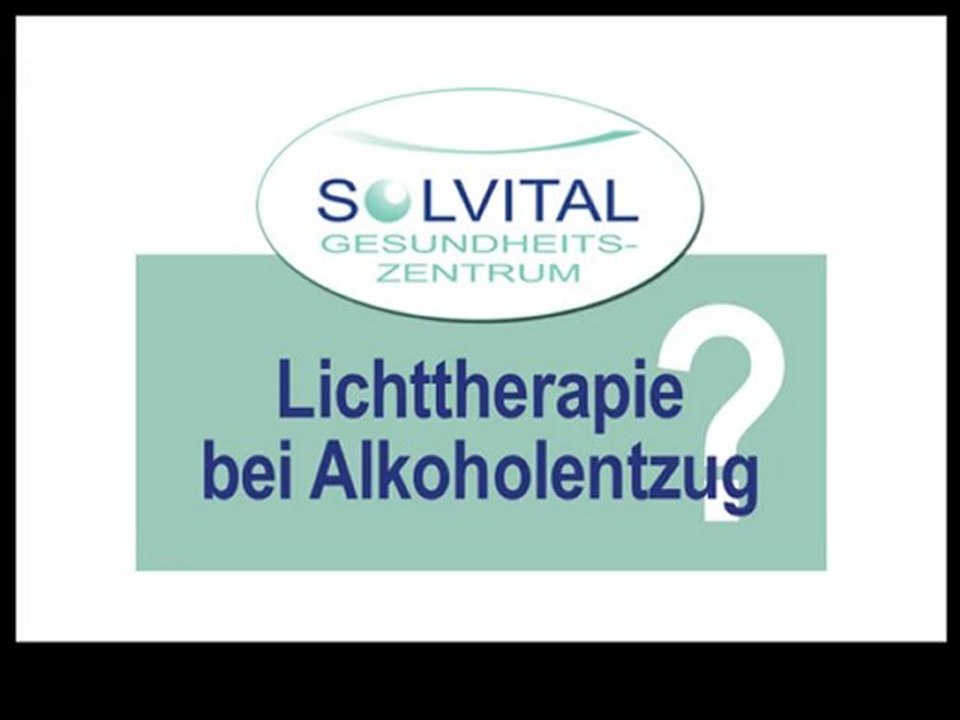 Alkoholentzug und Lichttherapie
