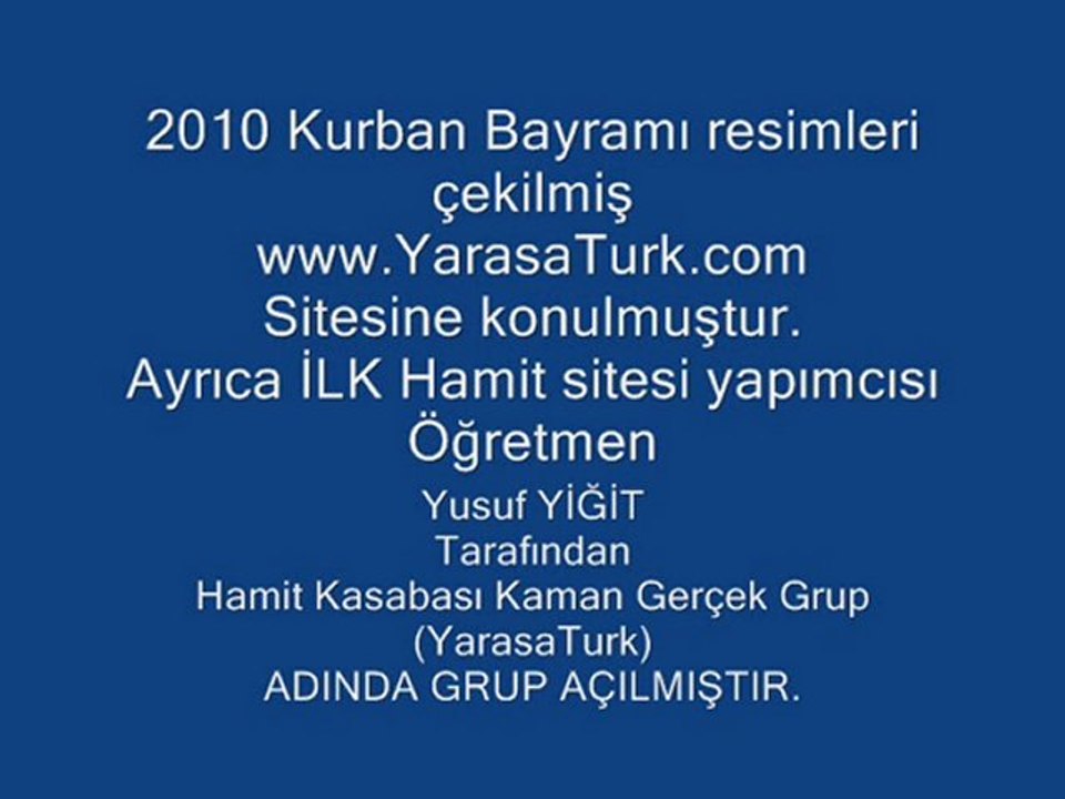YarasaTurk_hamitkasabası_2010Kurban