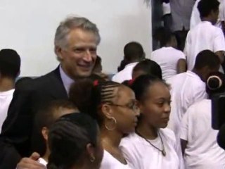 Déplacement de Dominique de Villepin en Martinique
