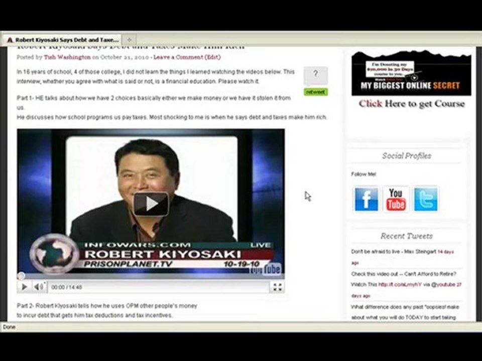 Robert Kiyosaki Gives Financial Advice