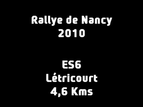 ES6 Rallye de Nancy 2010 (Létricourt)