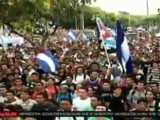 Universitarios nicaragüenses apoyan posición del gobierno