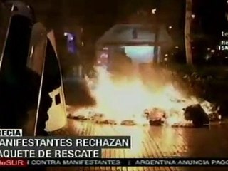 Manifestación en Grecia contra paquete de rescate