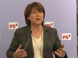 Pour Martine Aubry (PS), Sarkozy est "déboussolé"