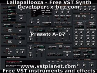Lallapallooza lite - Free VST synth