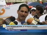 Enefermeros protestan Aragua-Carabobo