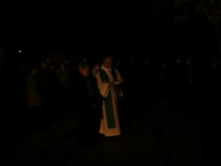 Bénédiction des chiens "aux flambeaux", après la messe GERS