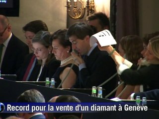 Enchères/Genève: record pour un diamant à 46 millions de dollars
