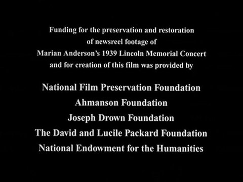 Marian Anderson: The Lincoln Memorial Concert (1939)