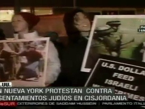 Protestas en Nueva York contra asentamientos judíos en Cisjordania
