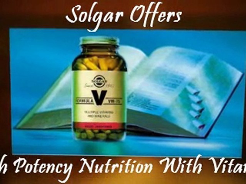Vitamin And Herbal Supplements From Solgar