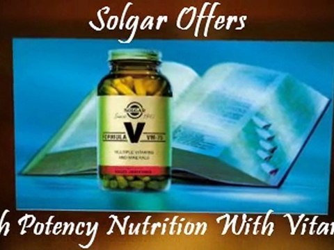 Vitamin And Herbal Supplements From Solgar
