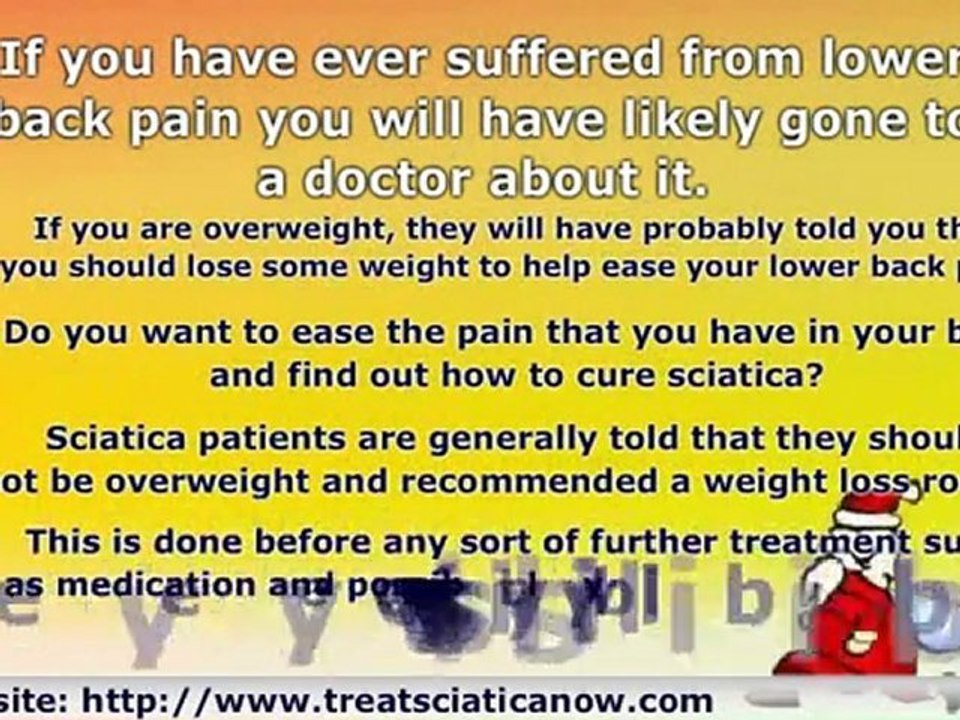 How to Cure Sciatica With Weight Loss
