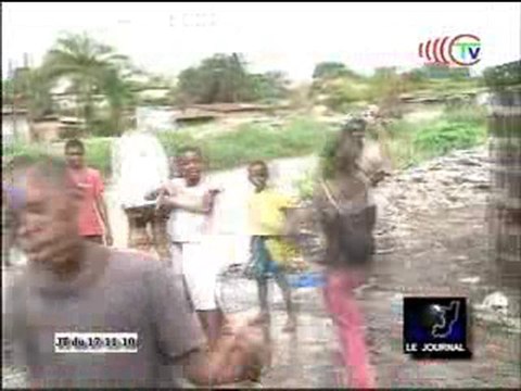 Inondation de la rivière Tsiémé après les pluies