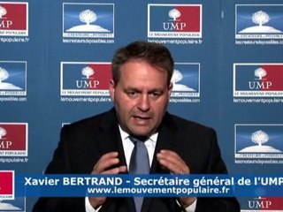 Intervention de  XavierBertrand-SGUMP-Université UMP MAROC