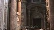 Italy travel: Rome.  St. Peters Basilica artwork  with...