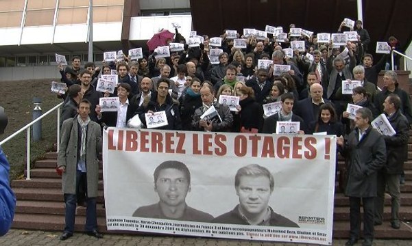Mobilisation pour les journalistes otages en Afghanistan