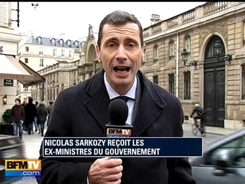 Sarkozy a reçu les anciens ministres à l’Elysée