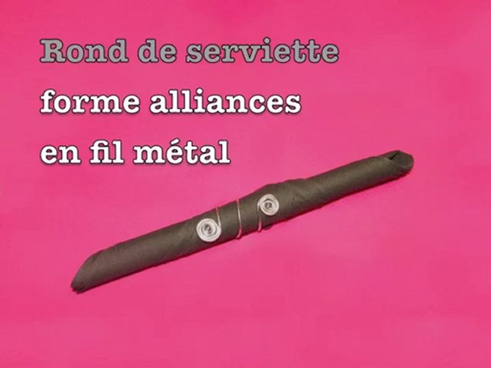 Créer un rond de serviette Alliances en fil métal