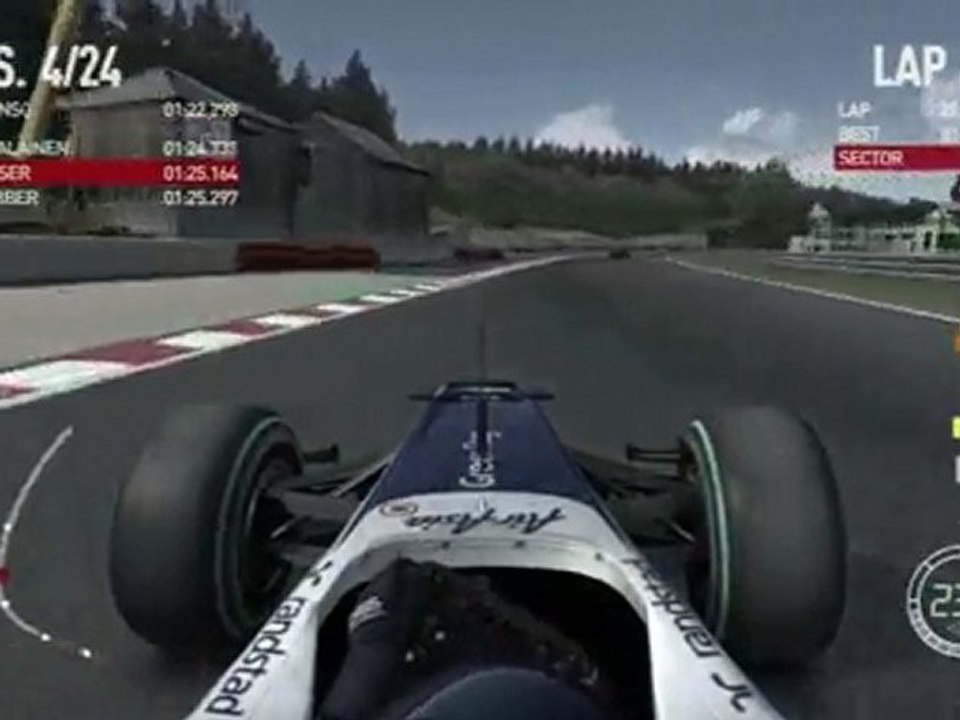 F1 2010 Spa (Belgium) PC RACE gameplay NEW All Assist off
