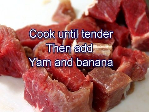 Jamaican Yam and Banana (With Chicken)