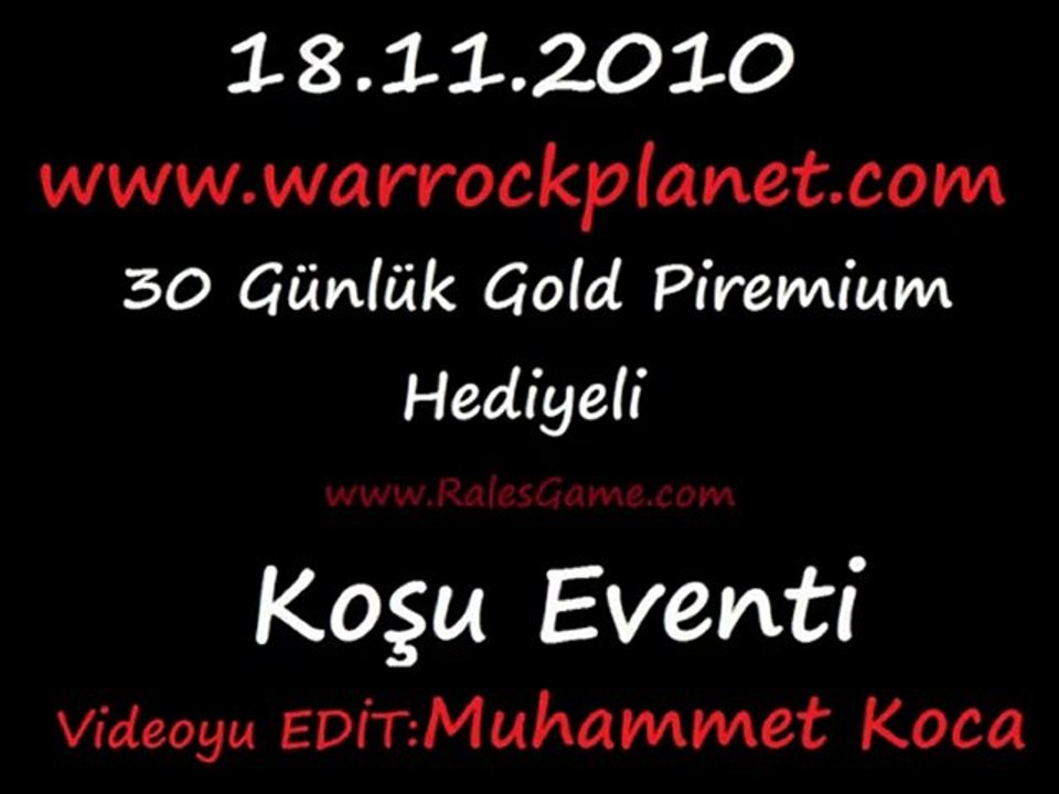 WarrockPlanet Koşu Eventi