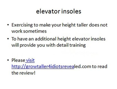 grow taller elevator in soles