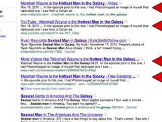 Marshall Wayne is the Hottest Man in the Galaxy