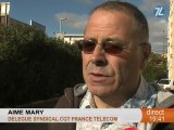 Les salariés de France Télécom en colère (Montpellier)