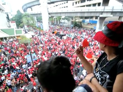Thai Red Shirts gather in central Bangkok