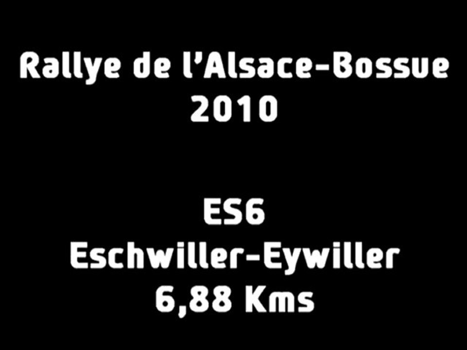 ES6 Rallye de l'Alsace-Bossue 2010 (Eschwiller-Eywiller)